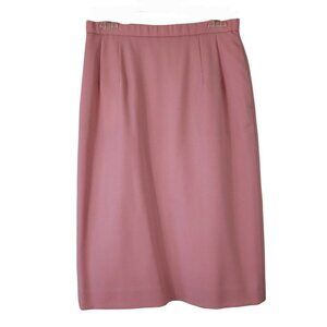 Pendleton Womens Suit Skirt Pencil Skirt Sz 8 Pink All Season Wool Office Career